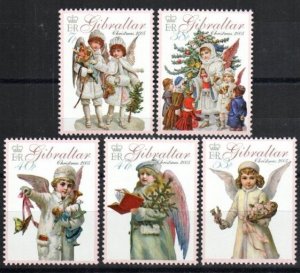 Gibraltar Stamp 1029-1033  - 2005 Christmas--Various angels