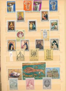 VATICAN 1970s Religion Pope Art MNH Collection Appx 120 Items (Au11194)