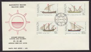 Malta 619-C Ships 1982 U/A FDC