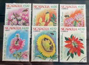 (FB1) NICARAGUA 1984 : FLOWERS - VFU