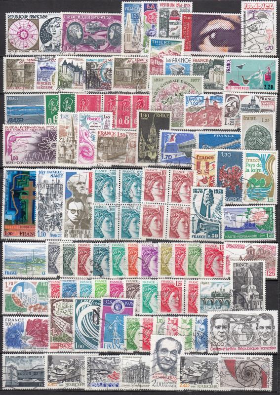 France -  small stamp lot  (986N)