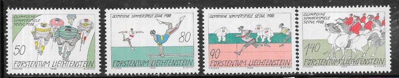 Liechtenstein #888-891  Olympics (MNH) CV $4.90