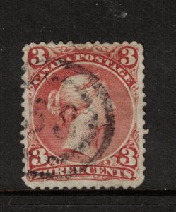 Canada #25 Used With 2 Ring 38 Cancel 