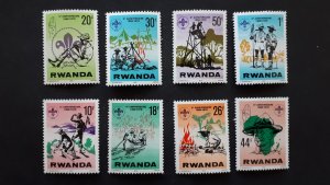 Rwanda 1978 The 10th Anniversary of Scout Association ** MNH Full set Mi 914-921