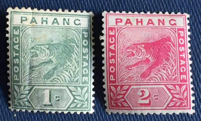 Malaya PAHANG 1891-95 Tiger 1c & 2c Mint SG#11&12 M4984