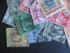 Collection breakdown! STRAITS SETTLEMENTS 25 different,some mixed condition