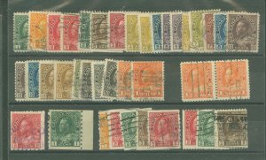 Canada #104-122/124/125-130/ Used