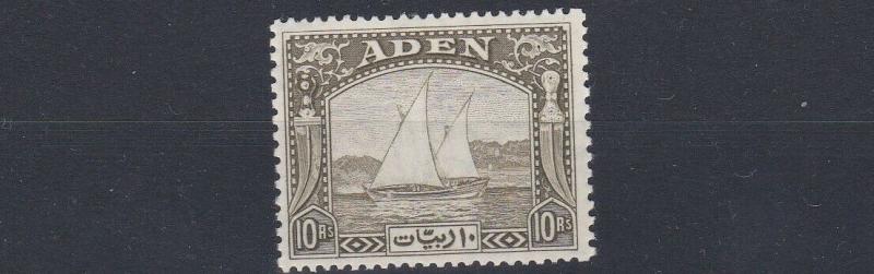 ADEN  1937  S G 12  10R  OLIVE GREEN  MNH 