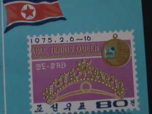 ​KOREA-1975-SC#1289 33RD WORLD TABLE TENNIS CHAMPIONSHIPS-MNH IMPERF: S/S VF