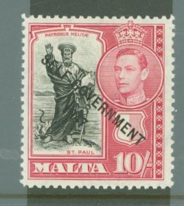 Malta #222 Mint (NH) Single