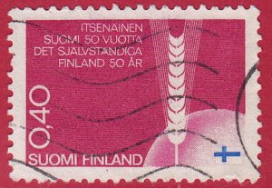 Finland - 1967 - Scott #452 - used - Independence