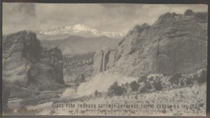 USA 1940s Colorado Springs Garden of the Gods All-Over Advertising Cover 101773