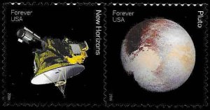 PCBstamps  US #5077/5078a Pair 94c(2x{47c})Pluto Explored, MNH, (16)