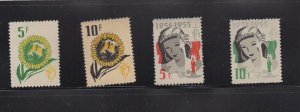 Belgian Religious Stamps - Set of 4 - 5 & 10 Frs - MH