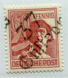 GERMANY SOVIET ZONE HOP BEZIRKSHANDSTEMPEL BEZIRK 37 RARE 60pf 179 VIII MNH 165