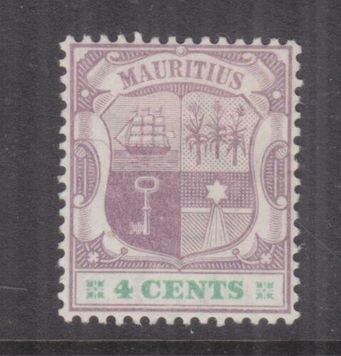 MAURITIUS, 1897 Arms, CA, 4c. Dull Purple & Emerald, lhm. 