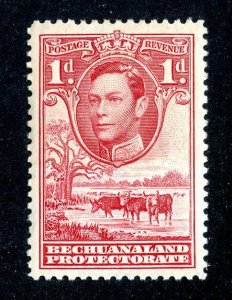 1938 Bechuanaland Sc.# 125 mlh* cv $0.60 ( 611 BCXX )