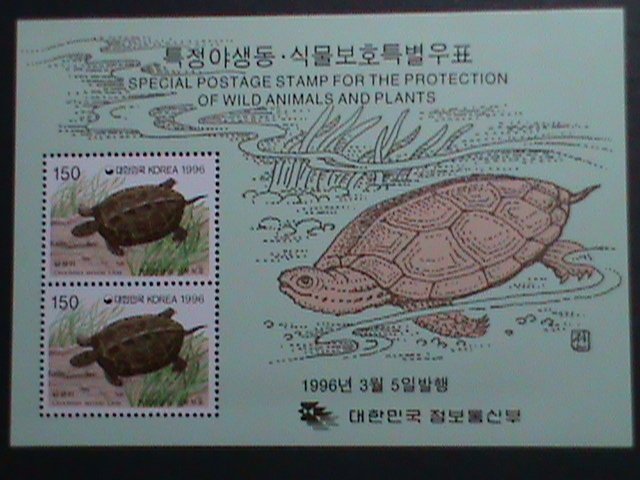 ​KOREA-1996 SC#1865 PROTECTION OF WILD ANIMALS AND PLANTS: MNH S/S-VERY FINE