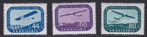 Bulgaria # C72-74, Gliders, NH, 1/2 Cat.