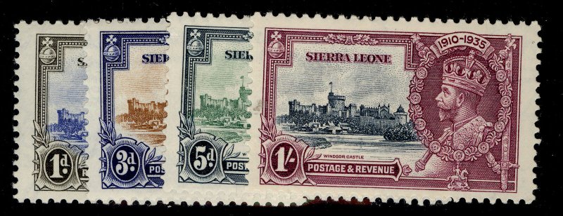 SIERRA LEONE GV SG181-184, SILVER JUBILEE set, M MINT. Cat £32.