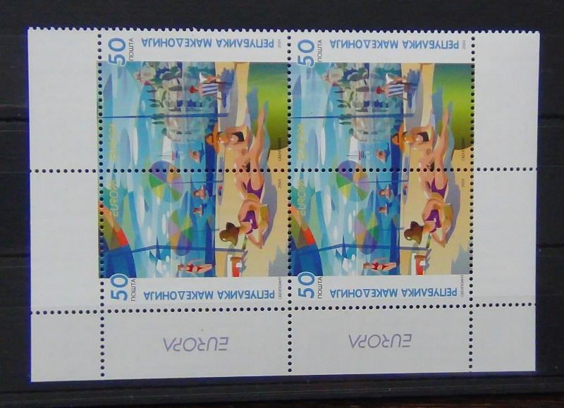 Macedonia 2004 Europa Holidays set in blocks x 4 (2 sets) MNH