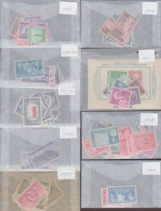 US, 894-986, 1940-1949 COMPLETE DECADE, MNH, VF, COLLECTION MINT NH, OG