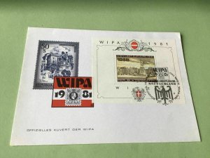 Austria Wipa 1981  Wien stamps cover ref 50586A