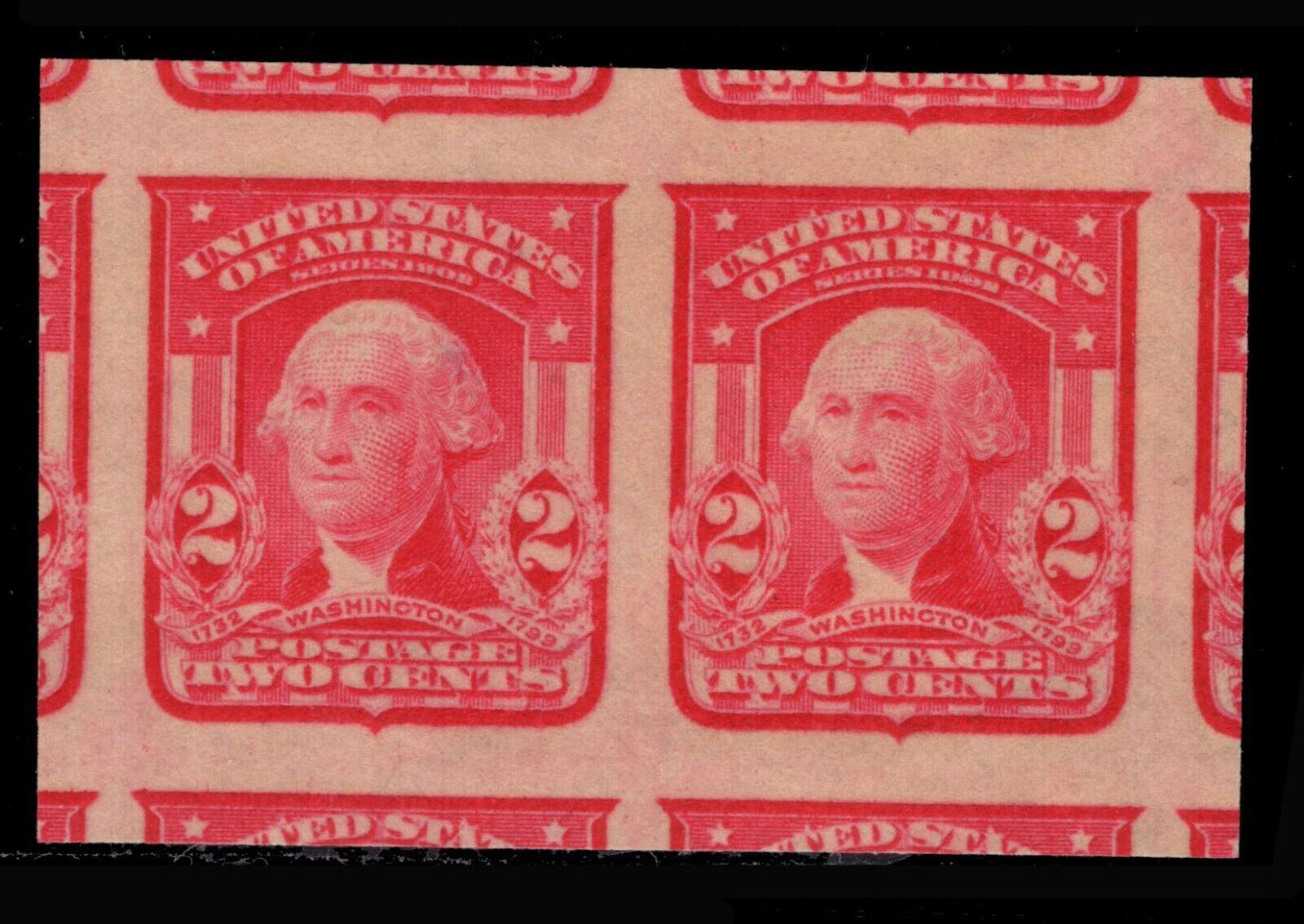 Momen US Stamps 320 Pair Mint OG NH PF Graded Cert Gem100J LOT 86227