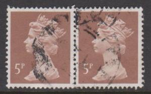 Great Britain Sc#MH54 Used Pair