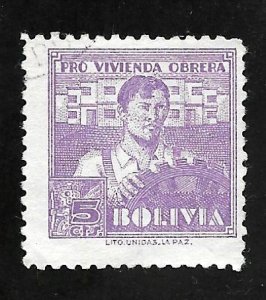 Bolivia 1939 - U - Scott #RA1