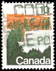 Canada 594A - Used - 10c Forest, Central Canada (Perf 13.5) (1976)