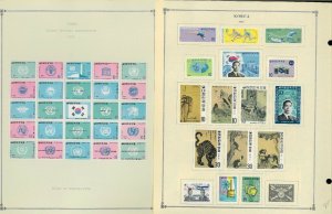 Korea (South) 1946-1973 M (mostly) & U Hinged on Scott International Pages