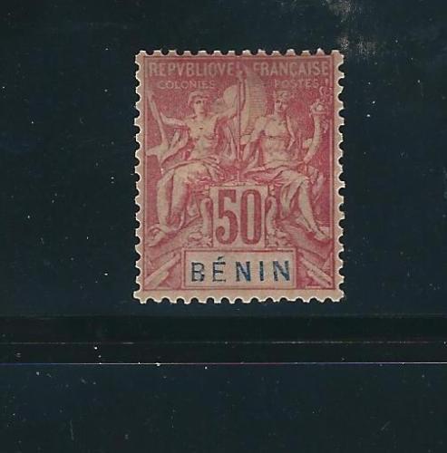 Benin 43 Y&T 43 50c Rose MH Fine 1894 SCV $37.50