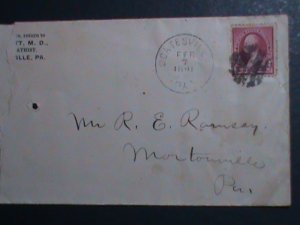 ​UNITED STATES-1894 SC#249 129 YEARS OLD-WASHINGTON COVER-FANCY CANCEL VF RARE