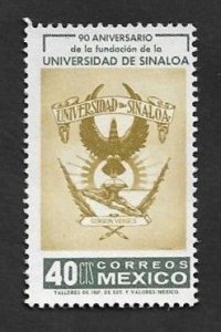 SD)1963 MEXICO  90° ANNIVERSARY OF THE FOUNDATION OF THE UNIVERSITY OF SINALOA,