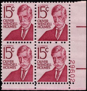 US #1288 HOLMES MNH LR PLATE BLOCK #29602 DURLAND $1.60