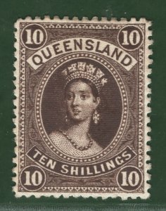 Australia States QUEENSLAND QV Chalon SG.160 10s(1895) Mint MM Cat £? OBLUE120