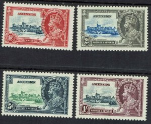 ASCENSION 1935 KGV SILVER JUBILEE SET MNH **