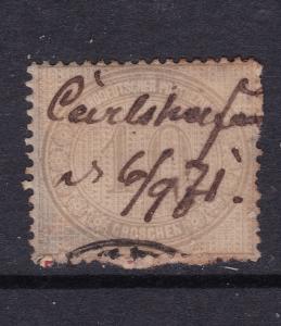 North German Confed. a used 10g from 1869