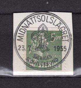 INTERNATIONAL SCOUT MOVEMENT 1955 MIDNIGHT SUN MEETING SWEDEN SPECIAL CANCEL 72