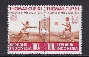 Indonesia  #1042-1044  MNH  1979  badminton   Thomas cup