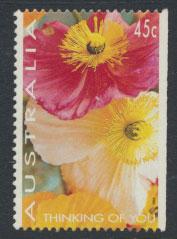 Australia SG 1447  Used  x booklet right margin imperf - Flowers