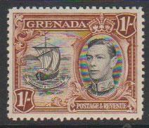 Grenada  GVI SG 160 perf 12½  Light mounted mint