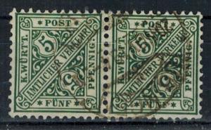 Wurttemberg - Scott O122 Pair