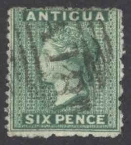 Antigua Sc# 4 Used (a) 1863-1867 6p Queen Victoria