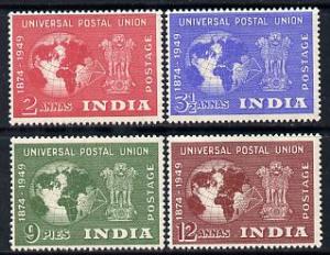 India 1949 KG6 75th Anniversary of Universal Postal Union...