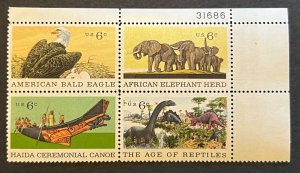 Scott#: 1387-1390 - Natural History Issue Plate Block of Four MNHOG