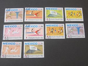 Yemen 1968 MI 493-502 Olympics CTO Set FU