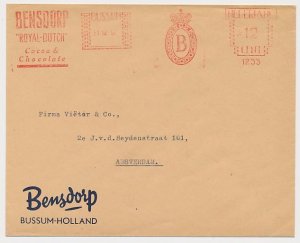 Meter cover Netherlands 1957 Chocolate factory Bensdorp - Bussum