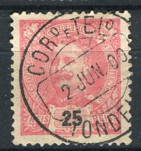 PORTUGAL; 1890s early classic Carlos issue used 25r. value